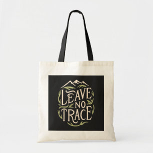 Leave no trace hiking tote bag