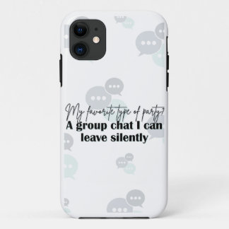 “Leave Silently” – Funny Introvert Quote PhoneCase Case-Mate iPhone Case