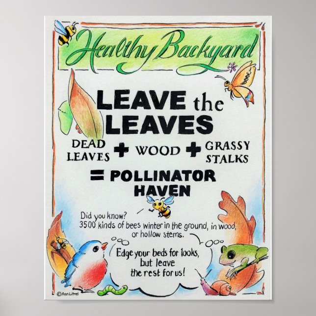 Leave the Leaves poster (Front)