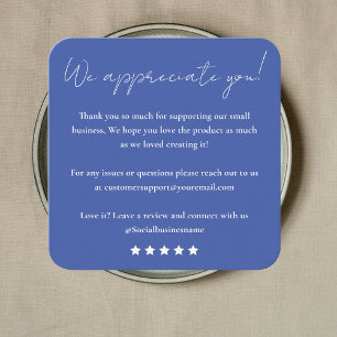 Leave Us A Review   Customer Feedback   Thank You Square Business Card