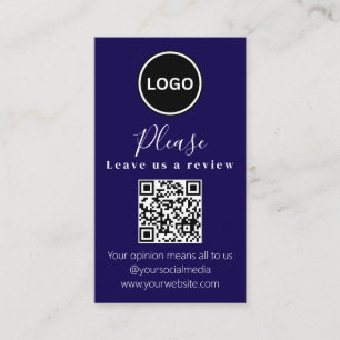 Leave us a review   QR code Modern Business Card