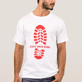 Leave Your Mark -Vintage Hiking FootprintAdventure T-Shirt