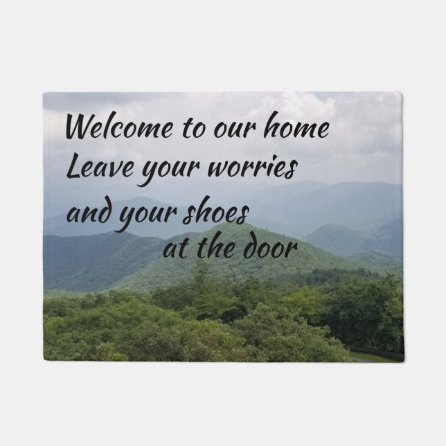 Leave your worries at the door doormat (Front)