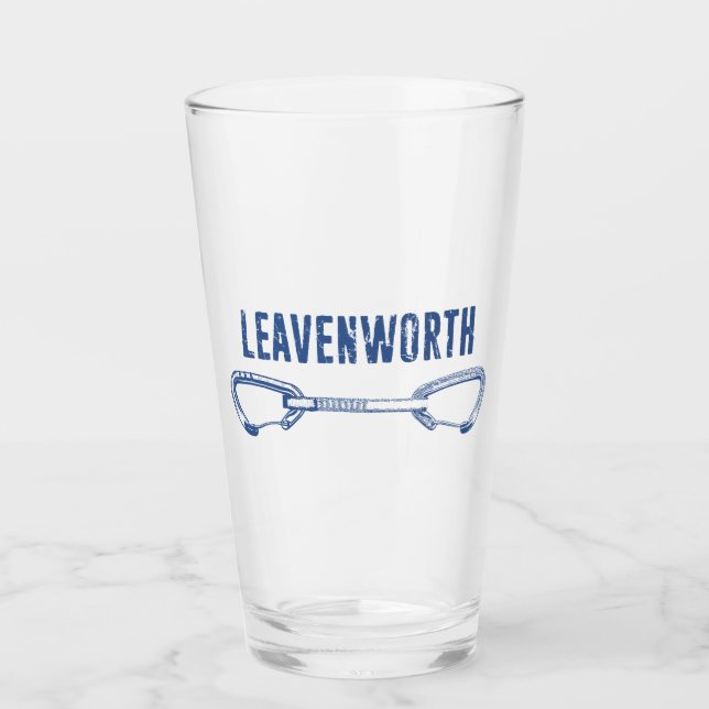 Leavenworth Climbing Quickdraw Glass (Front)
