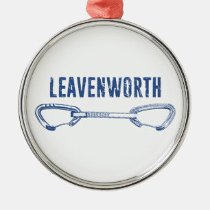 Leavenworth Climbing Quickdraw Metal Tree Decoration