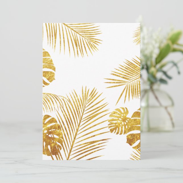 Leaves 10 thank you card (Standing Front)