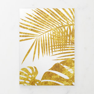 Leaves 10 Tri-Fold holiday card
