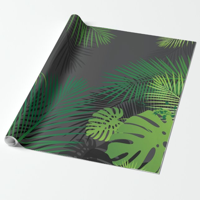 Leaves 5 wrapping paper (Unrolled)
