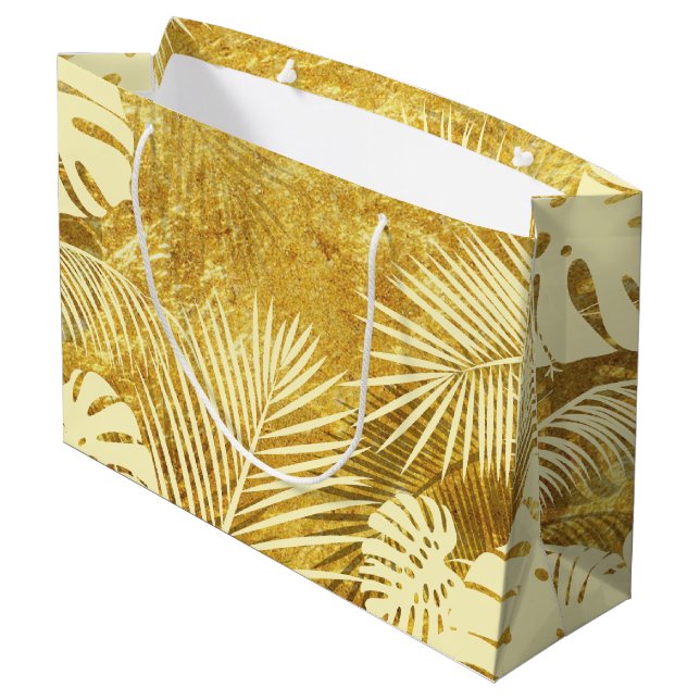 Leaves 8 large gift bag (Back Angled)
