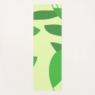 leaves abstract art yoga mat