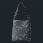 Leaves and Berries - Dark Brown, Tan Scarf Crossbody Bag<br><div class="desc">An over the shoulder tote,  designed with a leafy brown and tan repeat pattern</div>