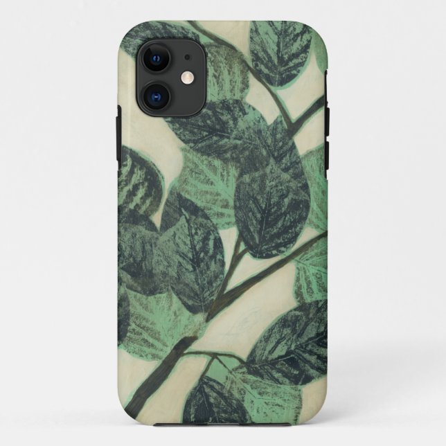 Leaves and Branches on Cream Background Case-Mate iPhone Case (Back)