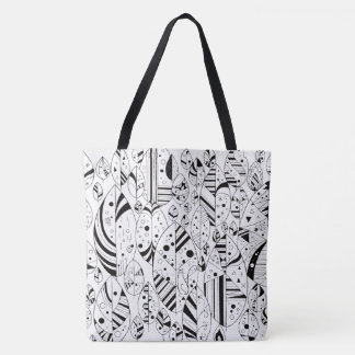 Leaves and cats. tote bag