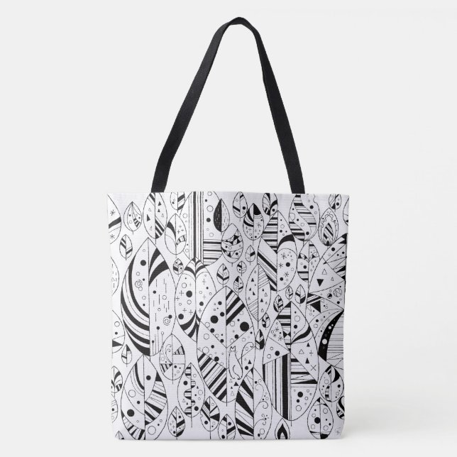 Leaves and cats. tote bag (Front)