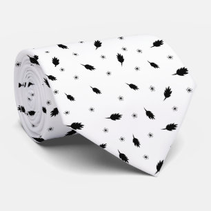 Leaves and flowers tie