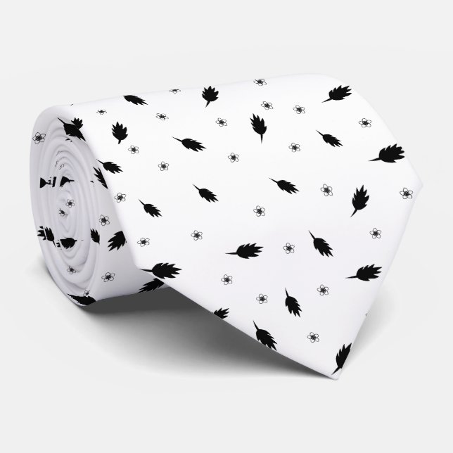 Leaves and flowers tie (Rolled)