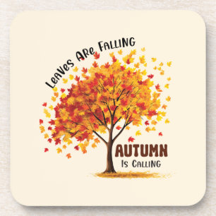 Leaves Are Falling, Autumn Is Calling – Cosy Fall Coaster