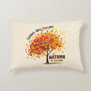 Leaves Are Falling, Autumn Is Calling – Cosy Fall  Decorative Cushion