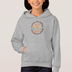 Leaves Are Falling Autumn Is Calling Kids Hoodie