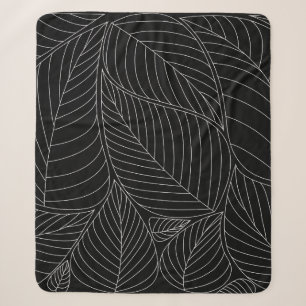 Leaves background pattern. - Illustration, Formal Sherpa Blanket