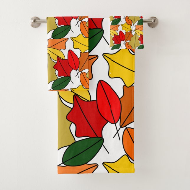 Leaves Bath Towel Set (Insitu)