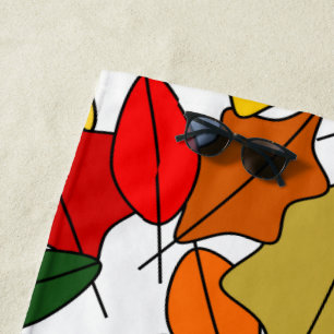 Leaves Beach Towel