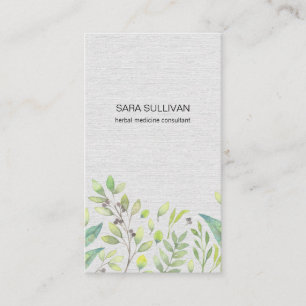Leaves Berries Herbal Medicine Herbs Business Card