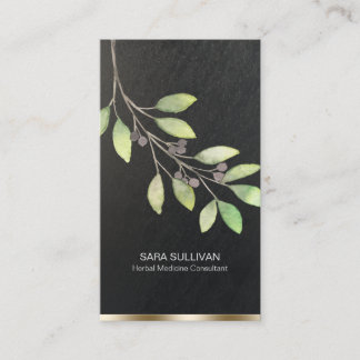 Leaves Berries Herbal Medicine Herbs Business Card