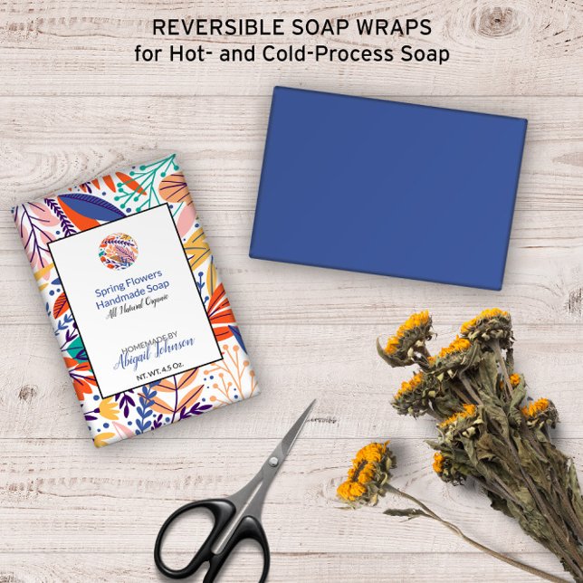 Leaves Botanical 💐 Colourful Modern Soap Wrap (Leaves Botanical 💐 Colorful Modern Soap Wrap
)