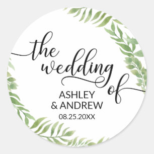 Leaves Botanical Wreath The Wedding of Seals