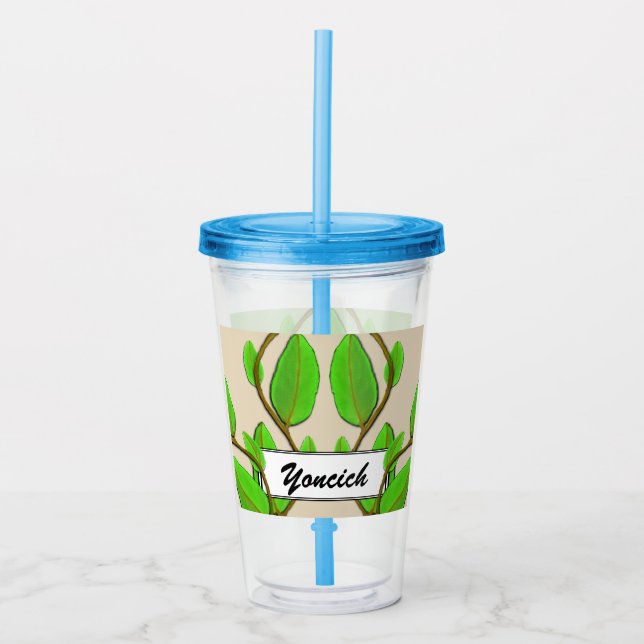Leaves by Kenneth Yoncich Acrylic Tumbler (Front)