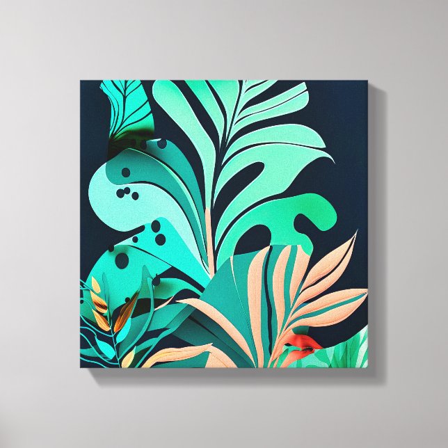 leaves canvas print (Front)