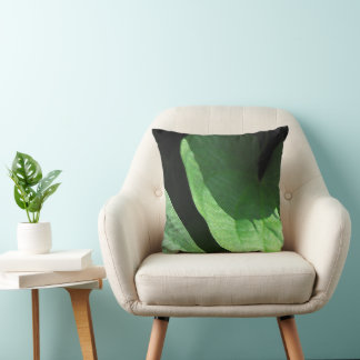 Leaves Closeup in Light and Shadow Cushion