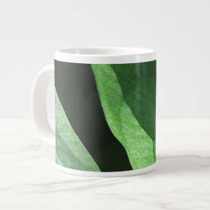 Leaves Closeup in Light and Shadow Large Coffee Mug
