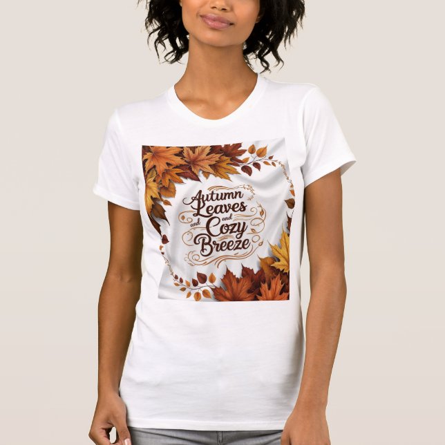 LEAVES FASHION T SHIRT (Front)