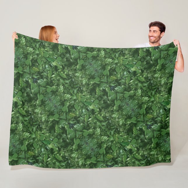 Leaves Fleece Blanket (In Situ)