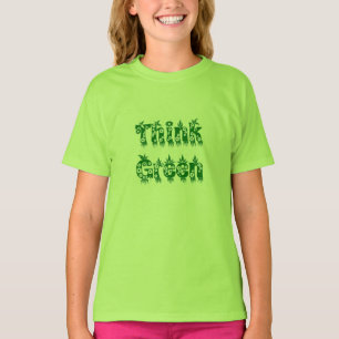 Leaves & Flowers "Think Green" T-Shirt