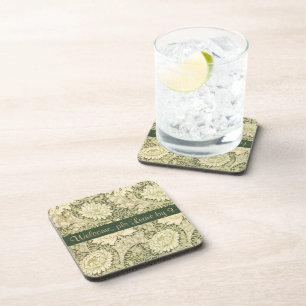 Leaves & Flowers Welcome Pls Leave by 9            Coaster