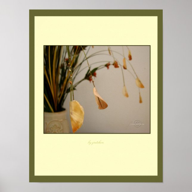 Leaves Gently Bowing Poster by gretchen (Front)