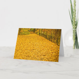 LEAVES GONE WILD FALL FOLIAGE NOTECARD