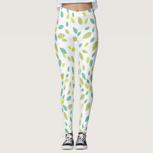Leaves (Green) Leggings (Front)