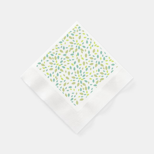 Leaves (Green) Napkin (Corner)