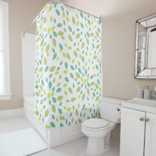 Leaves (Green) Shower Curtain
