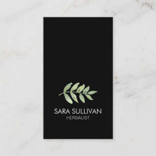 Leaves Herbal Medicine Herbs Business Card