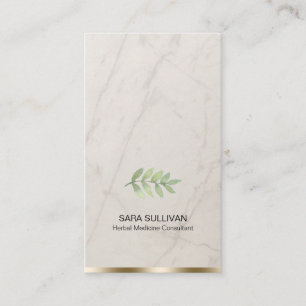 Leaves Herbal Medicine Herbs Business Card