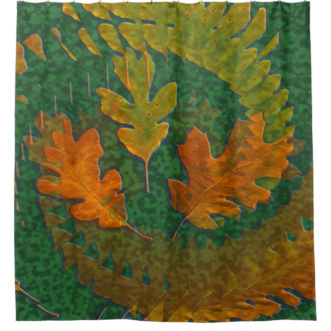 Leaves in the wind..... shower curtain (Front)