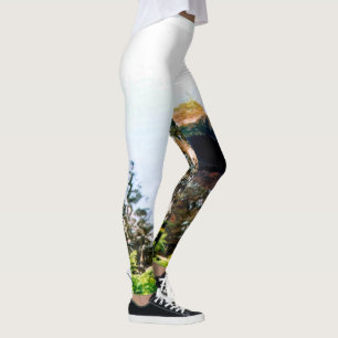 Leaves, Lake, and Logs Leggings