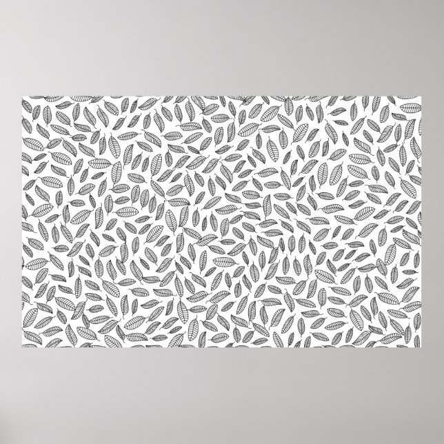 Leaves leaf background wallpaper poster (Front)