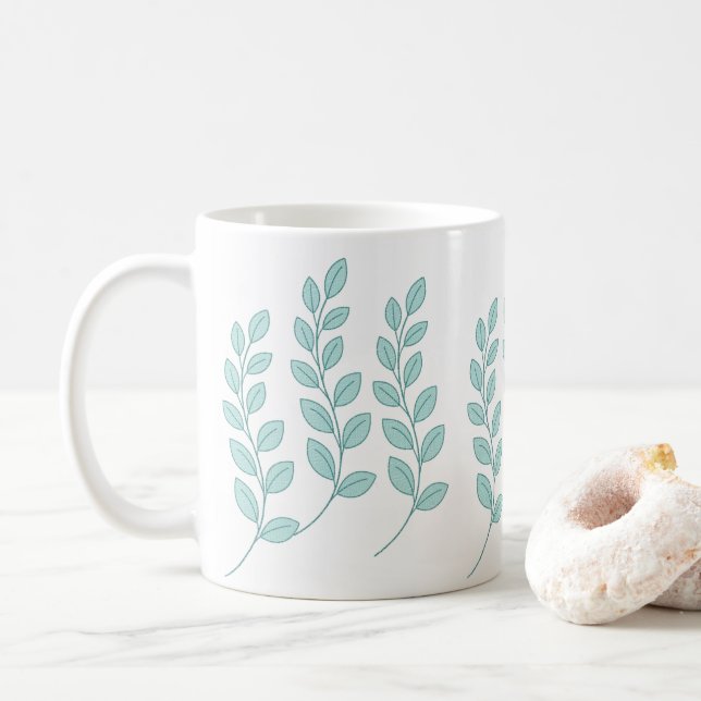 Leaves, Nature  Mug (With Donut)
