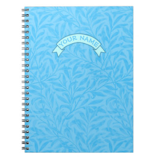 Leaves of Blue Custom name Notebook